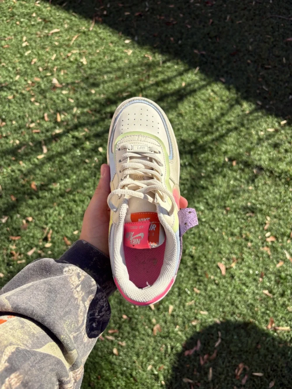 Nike Low-Top Air-Force One Shadow Pastel - Picture 5 of 9